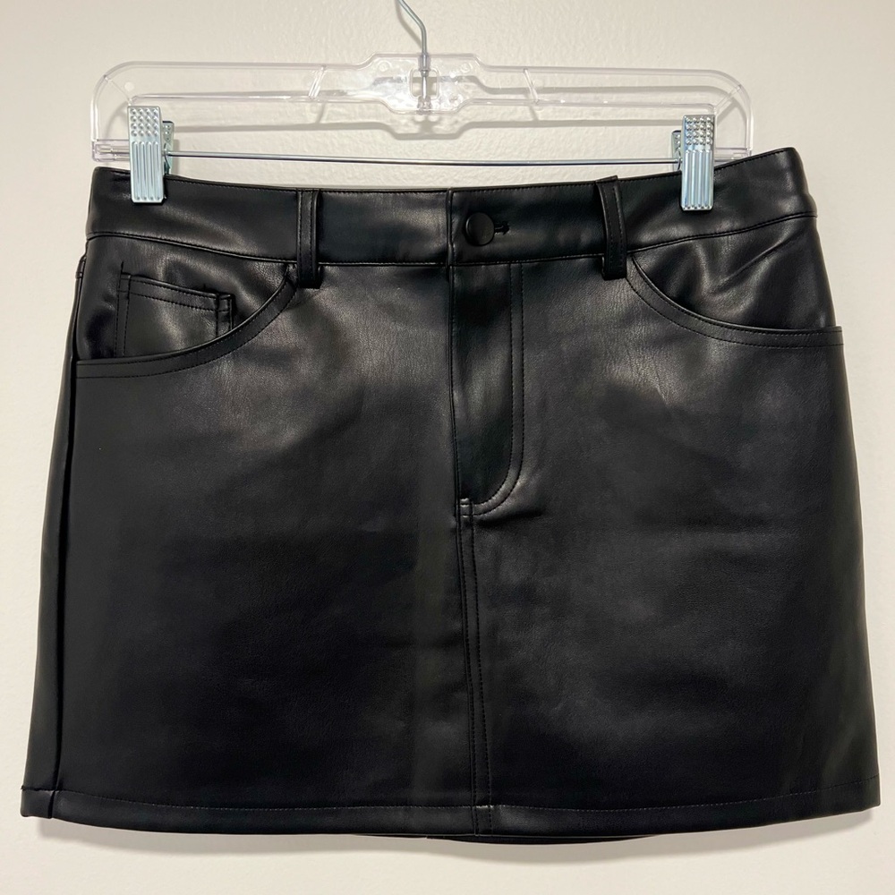 LBLC the Label Sleek Black Mini Skirt
